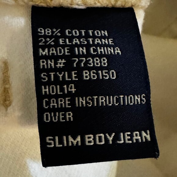 Madewell Slim Mid-RiseBoyfriend Jeans in White with Cream Patches Size 28 - Picture 10 of 11